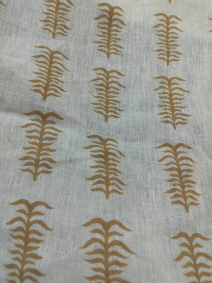 Linen fabric, Fabric by yard, Hand printed fabric, Block Print Fabric, Indian Fabric