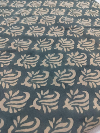 Beautiful Hand Block Printed Fabric, Cotton Fabric, Indian Fabric, fabric by yard, Block Printed Cotton womens clothing - Maple Village Lane