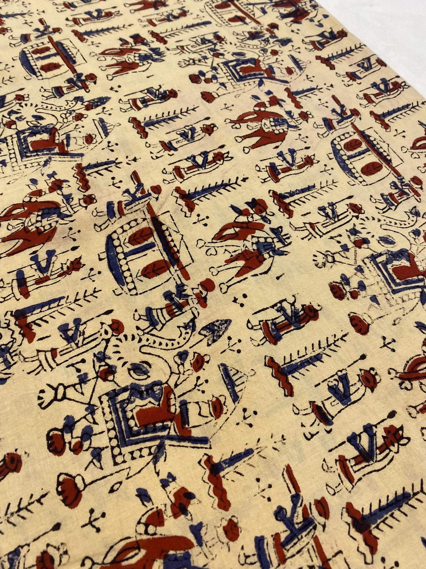 Beautiful Hand Block Printed Fabric, Cotton Fabric, Indian Fabric, fabric by yard, Block Printed Cotton womens clothing - Maple Village Lane