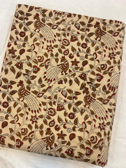 Beautiful Hand Block Printed Fabric, Cotton Fabric, Indian Fabric, fabric by yard, Block Printed Cotton womens clothing - Maple Village Lane