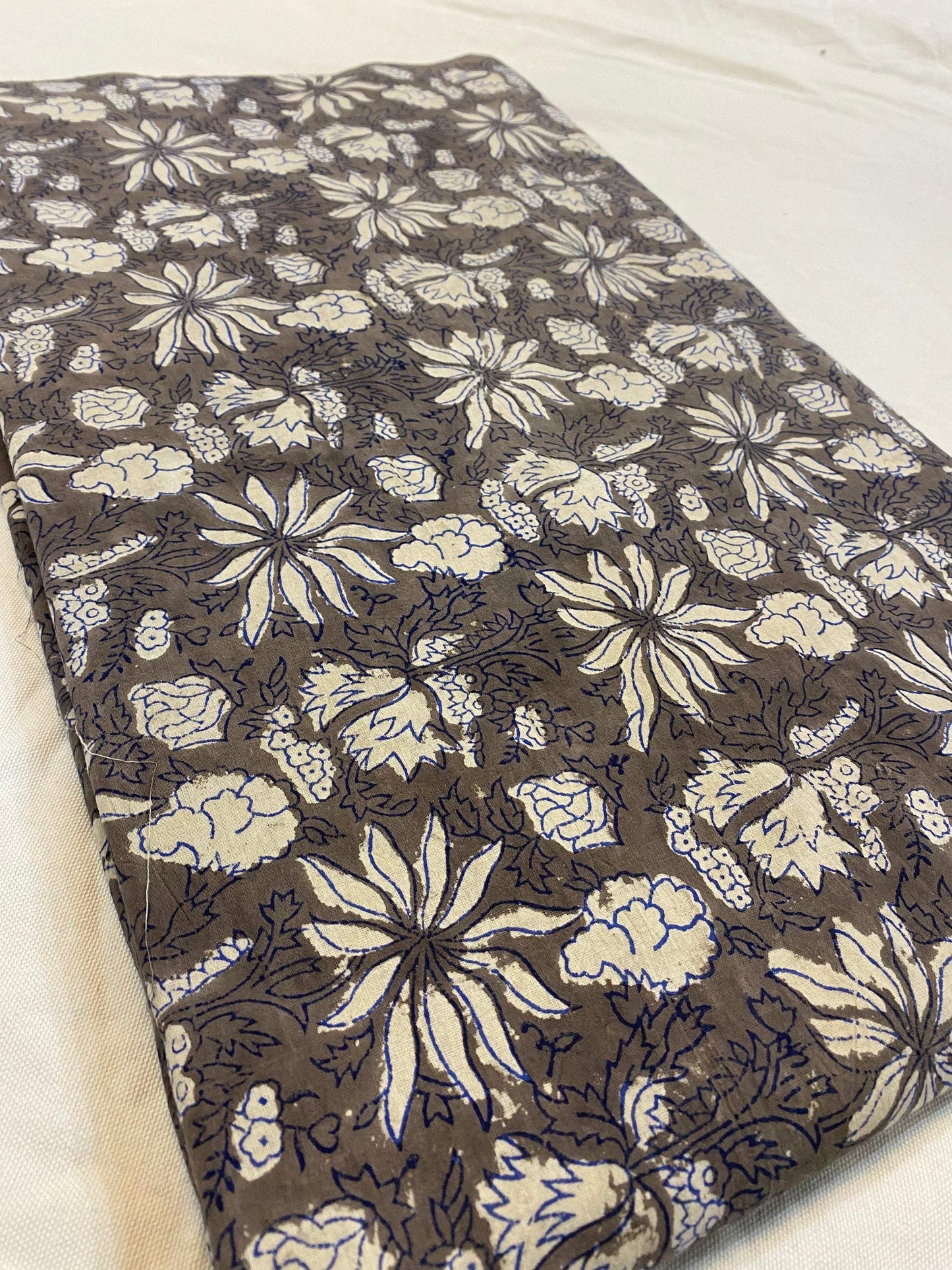 Beautiful Hand Block Printed Fabric, Cotton Fabric, Indian Fabric, fabric by yard, Block Printed Cotton womens clothing - Maple Village Lane