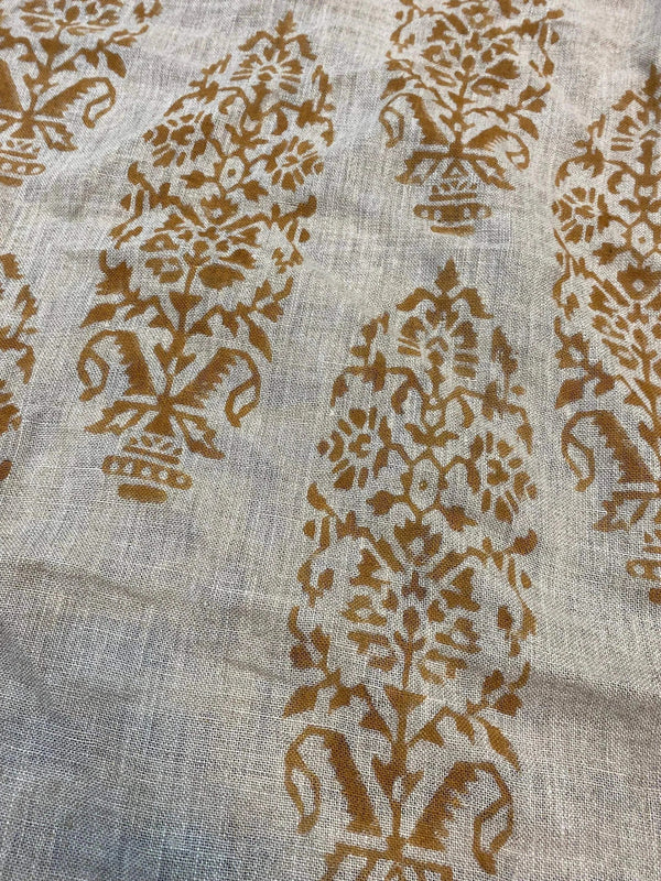 Talia Hand Block Printed Linen