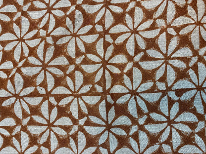 58" inches Indian Hand Block Print Fabric, Indian Linen Fabric, Block Print Fabric, Designer Floral Printing Fabric, Upholstery fabric,