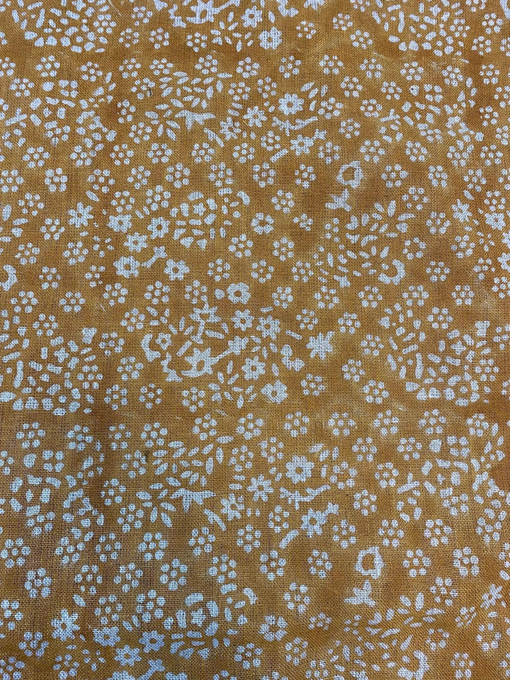 58" inches Indian Hand Block Print Fabric, Indian Linen Fabric, Block Print Fabric, Designer Floral Printing Fabric, Upholstery fabric, - Maple Village Lane
