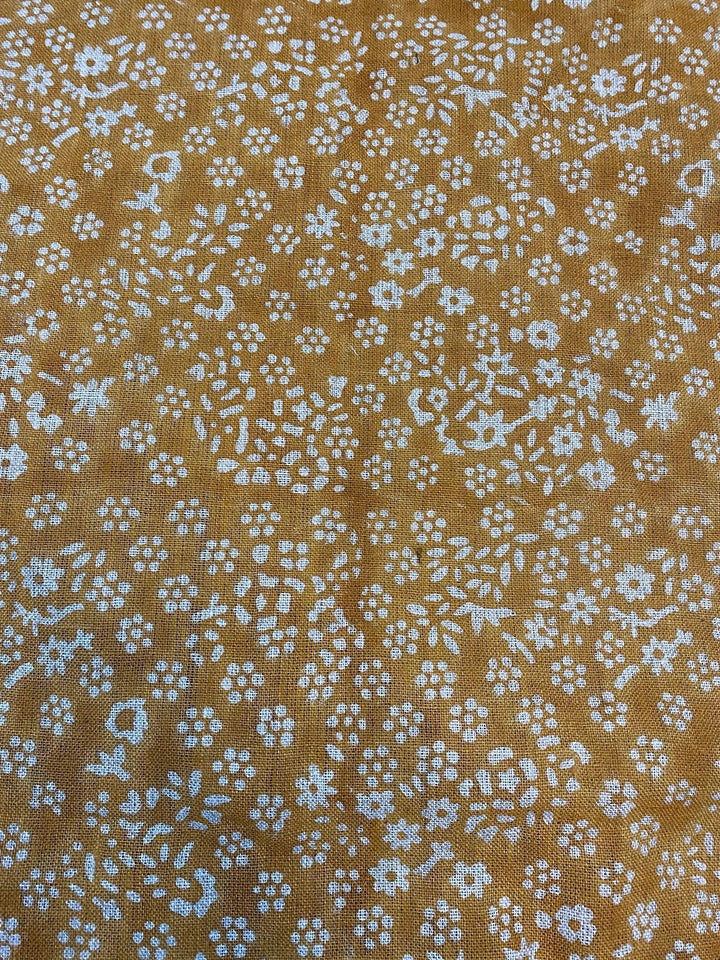 58" inches Indian Hand Block Print Fabric, Indian Linen Fabric, Block Print Fabric, Designer Floral Printing Fabric, Upholstery fabric, - Maple Village Lane