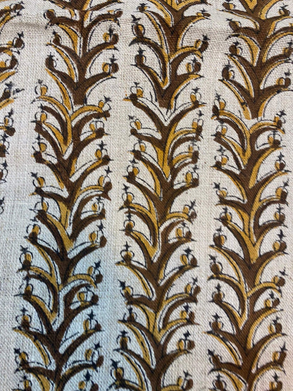 58" inches Indian Hand Block Print Fabric, Indian Linen Fabric, Block Print Fabric, Designer Floral Printing Fabric, Upholstery fabric,