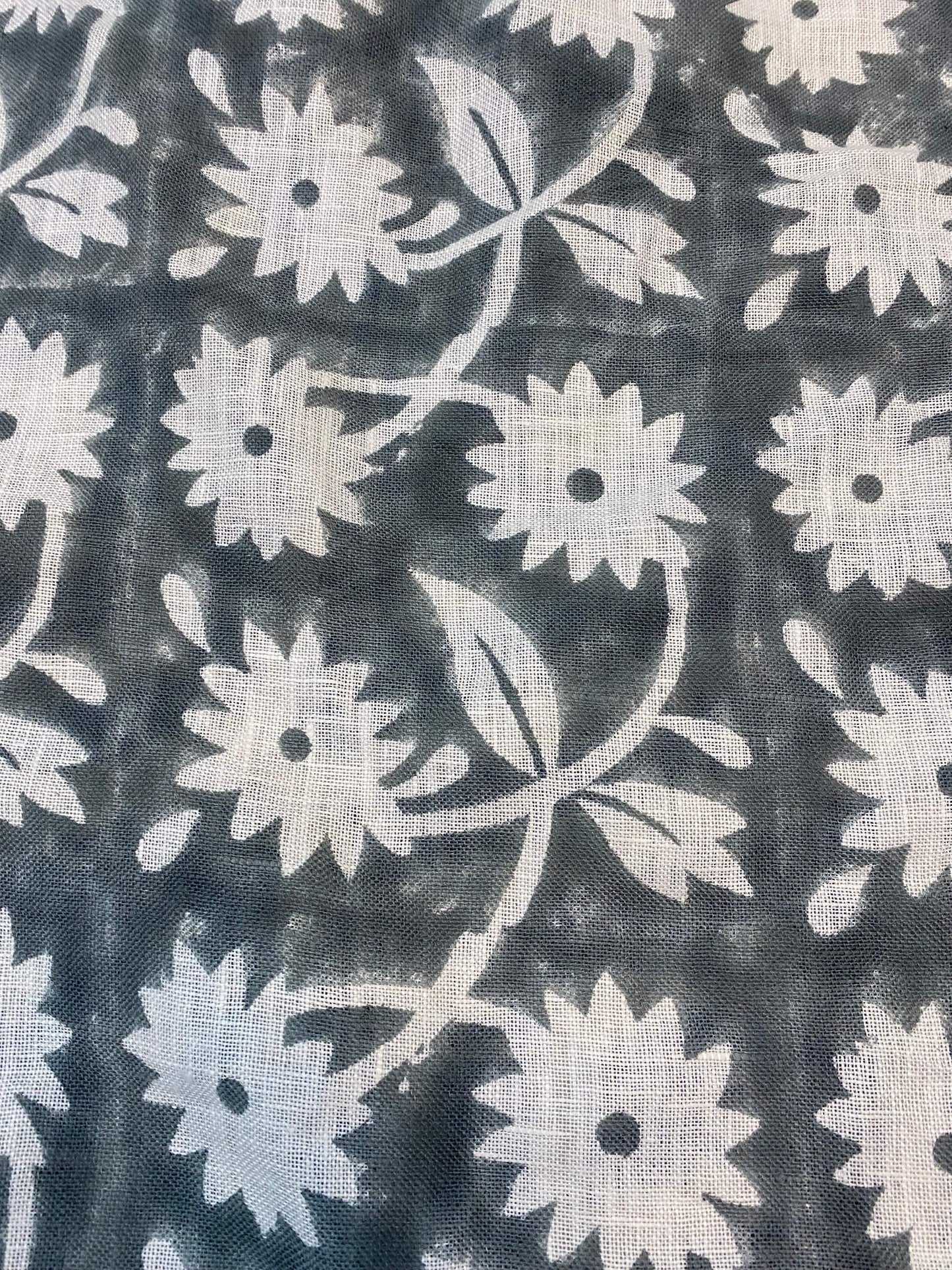 58" inches Indian Hand Block Print Fabric, Indian Linen Fabric, Block Print Fabric, Designer Floral Printing Fabric, Upholstery fabric,