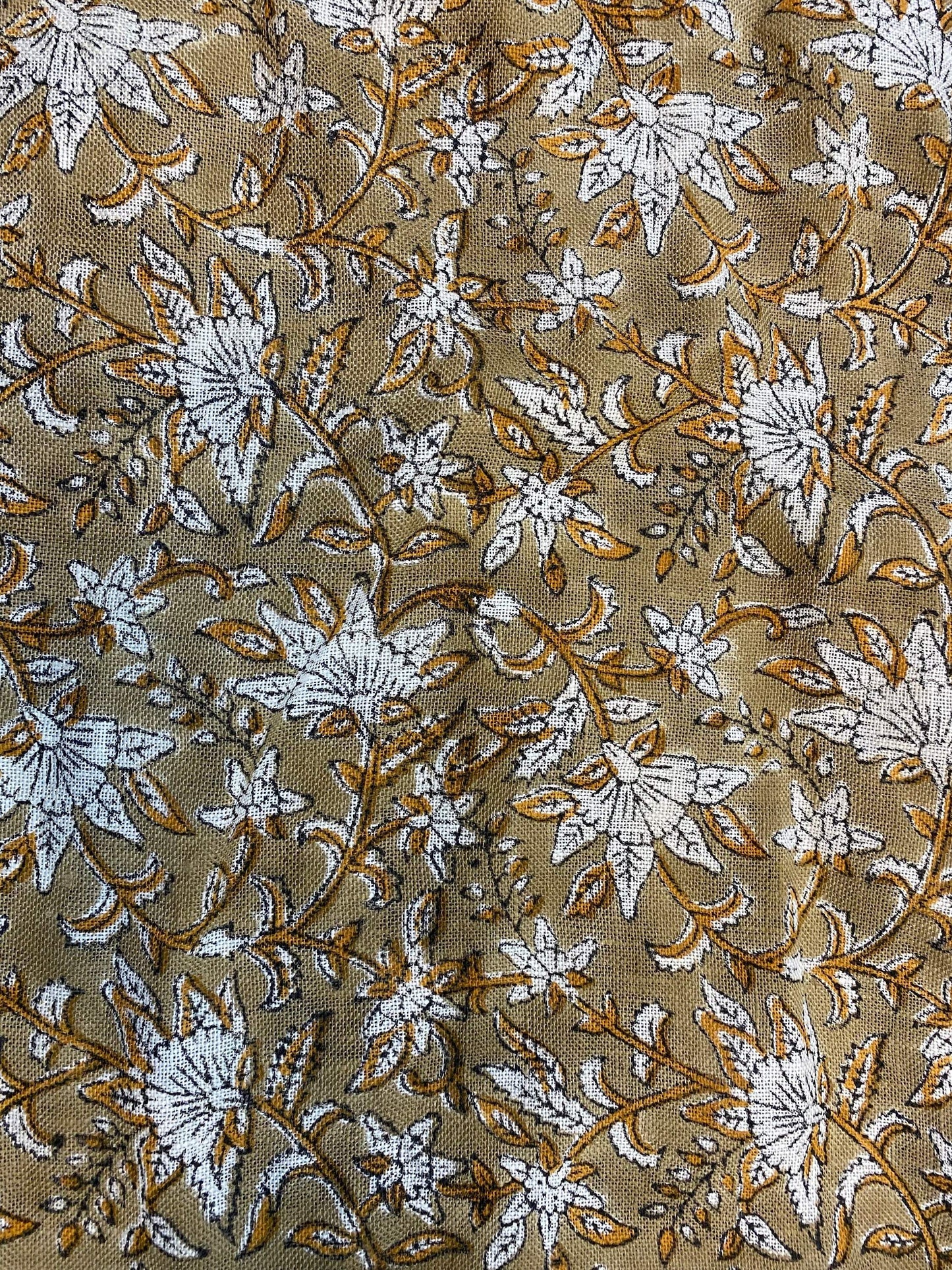 58" inches Indian Hand Block Print Fabric, Indian Linen Fabric, Block Print Fabric, Designer Floral Printing Fabric, Upholstery fabric,