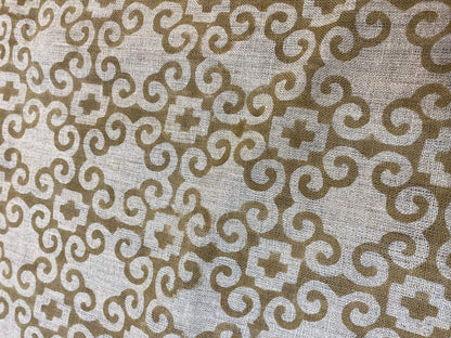 58" inches Hand Block Printed Linen Fabric , Home Decor Best Linen Fabric for decor, pillows ,upholstery, curtain - Maple Village Lane