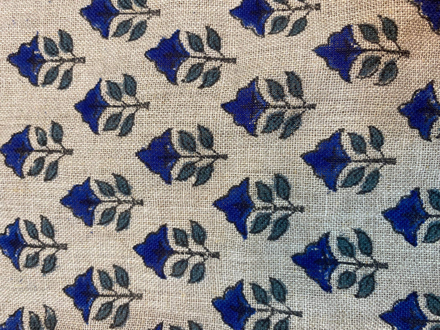 58" inches Indian Hand Block Print Fabric, Indian Linen Fabric, Block Print Fabric, Designer Floral Printing Fabric, Upholstery fabric,