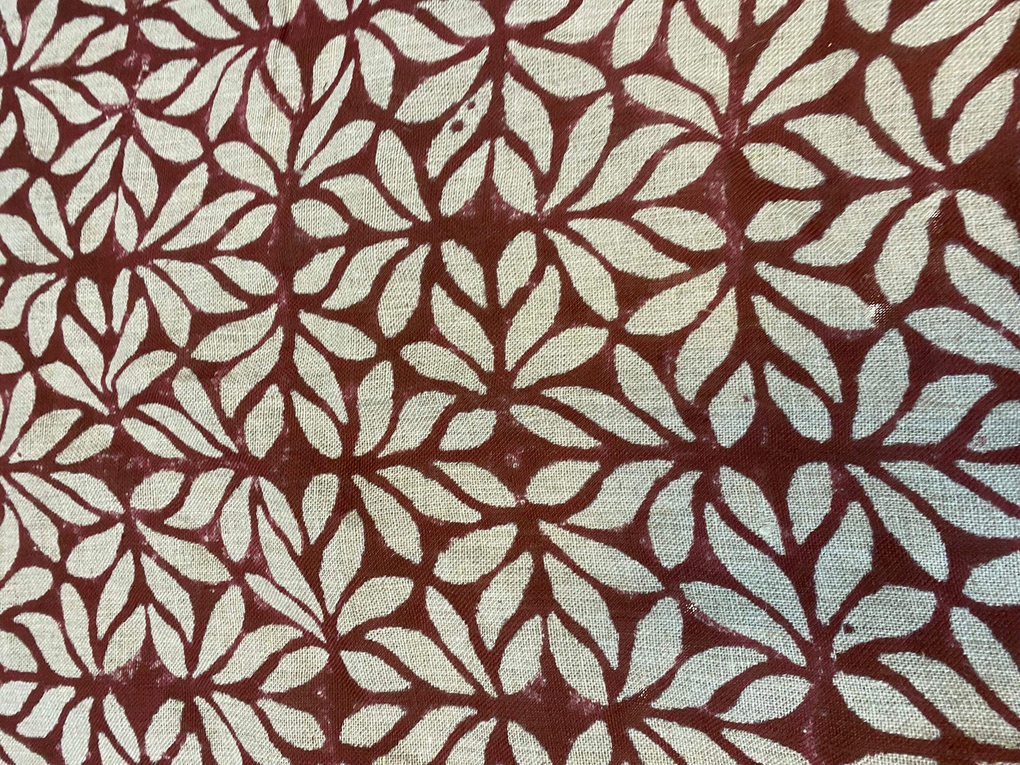 58" inches Indian Hand Block Print Fabric, Indian Linen Fabric, Block Print Fabric, Designer Floral Printing Fabric, Upholstery fabric,