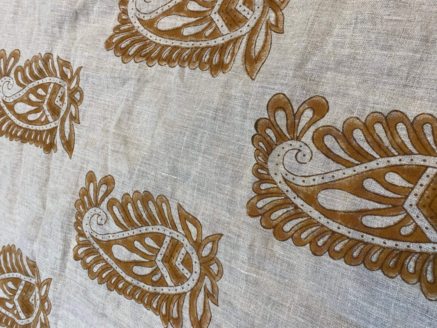 58" inches Indian Hand Block Print Fabric, Indian Linen Fabric, Block Print Fabric, Designer Floral Printing Fabric, Upholstery fabric,