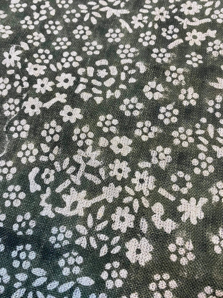 Linen fabric, Fabric by yard, Hand printed fabric, Block Print Fabric, Indian Fabric