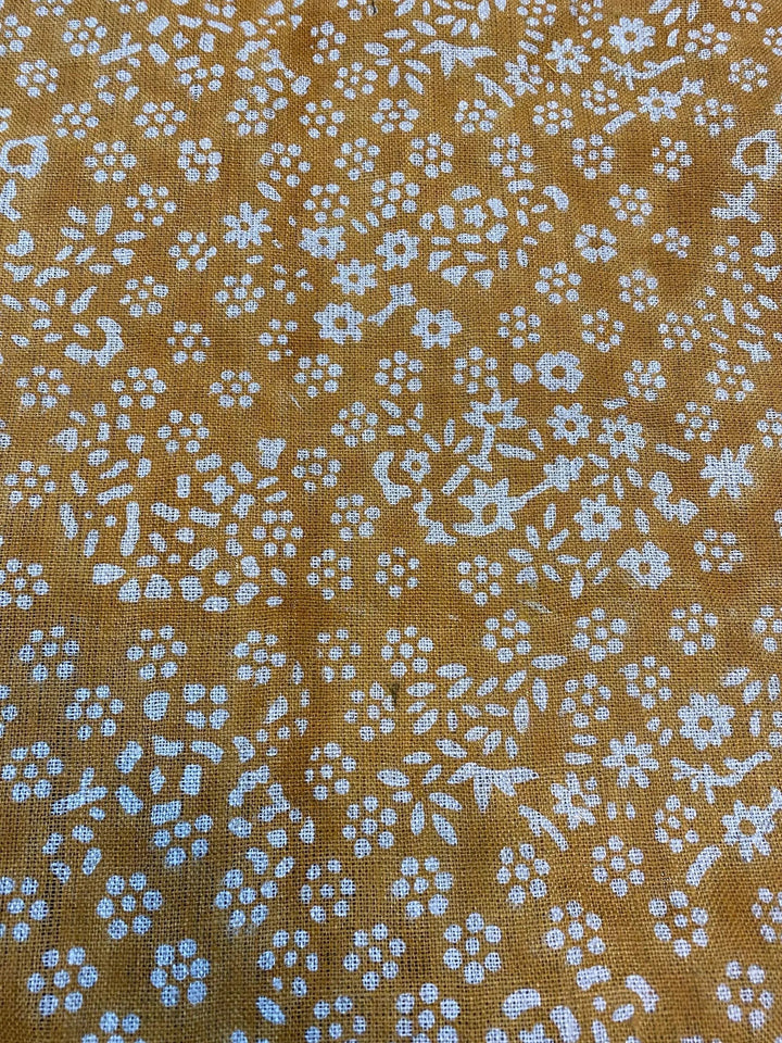 58" inches Indian Hand Block Print Fabric, Indian Linen Fabric, Block Print Fabric, Designer Floral Printing Fabric, Upholstery fabric, - Maple Village Lane