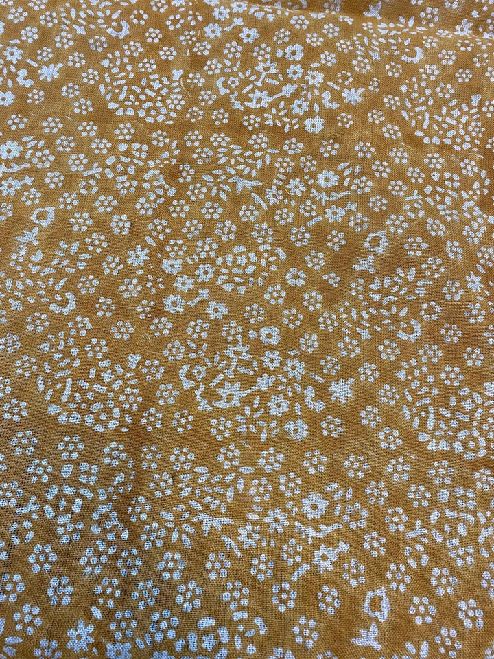 58" inches Indian Hand Block Print Fabric, Indian Linen Fabric, Block Print Fabric, Designer Floral Printing Fabric, Upholstery fabric, - Maple Village Lane