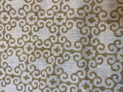 58" inches Hand Block Printed Linen Fabric , Home Decor Best Linen Fabric for decor, pillows ,upholstery, curtain - Maple Village Lane