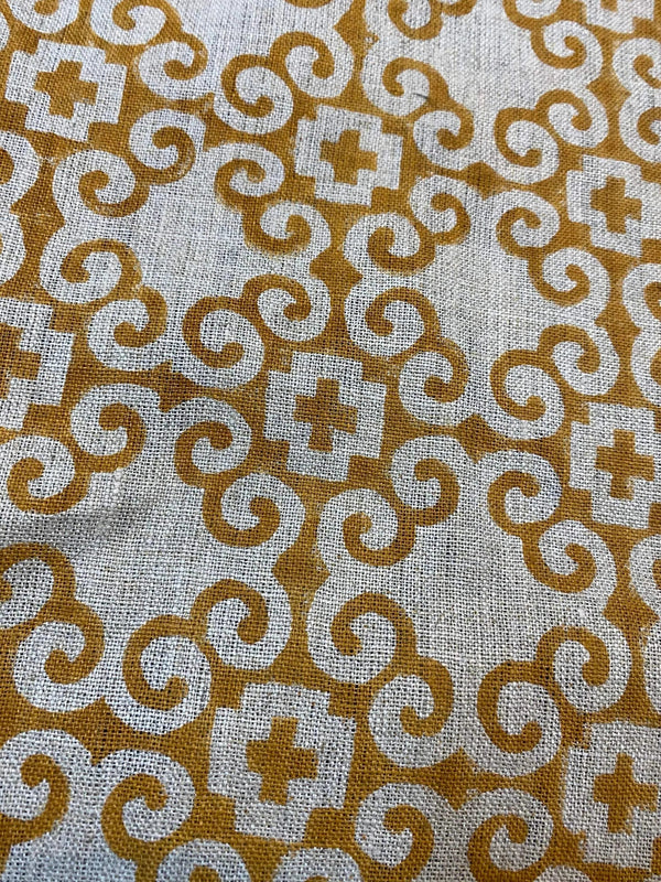 Alma Hand Block Print Linen