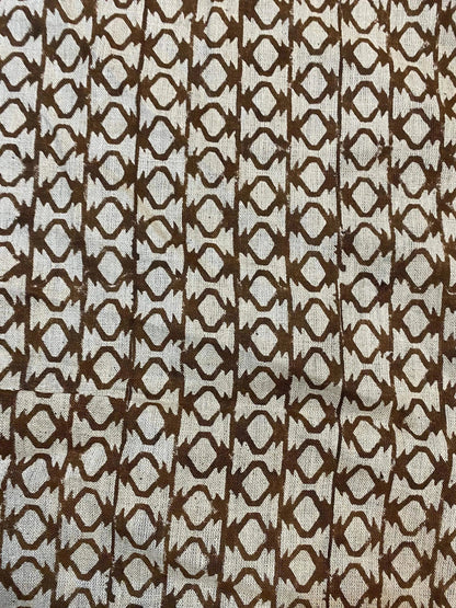Linen fabric, Fabric by yard, Hand printed fabric, Block Print Fabric, Indian Fabric