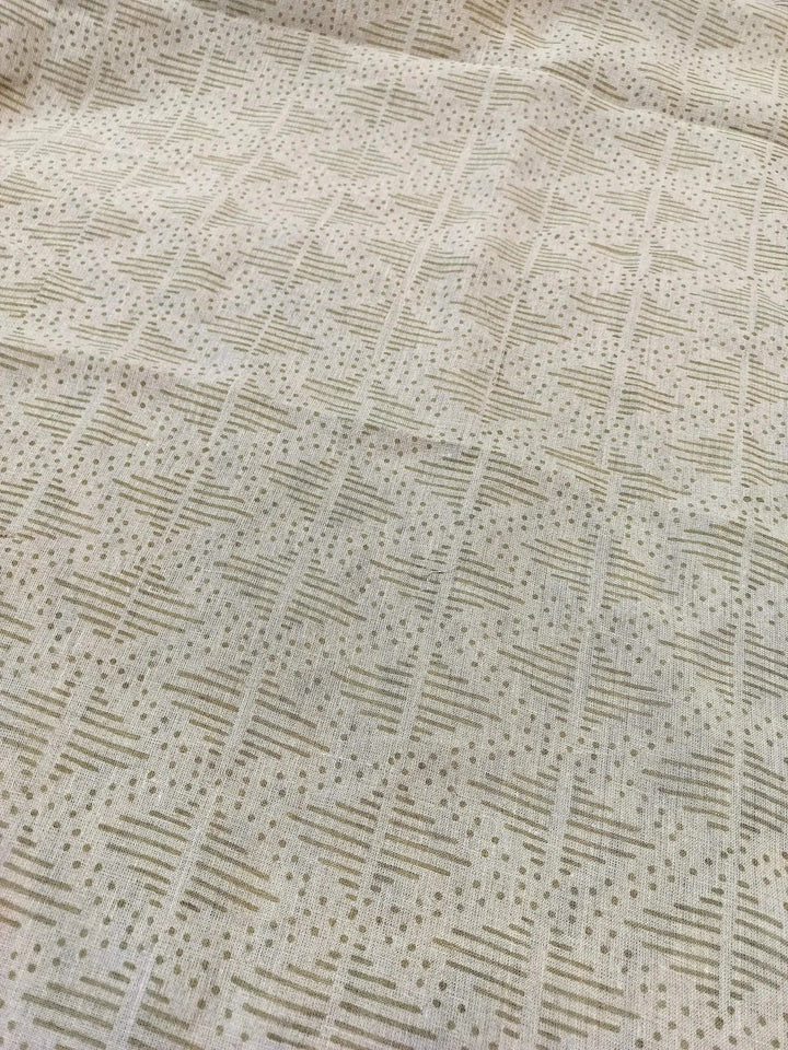 Zig-Zag Hand Block Print Designer Floral Fabric - Maple Village Lane