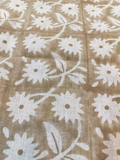 Thick 58"  Handloom Linen Fabric Linen Fabric Flower , Upholstery Fabric, Pillow Cover ,Thick Linen Fabric, Pillow Cover , Drapery Fabric