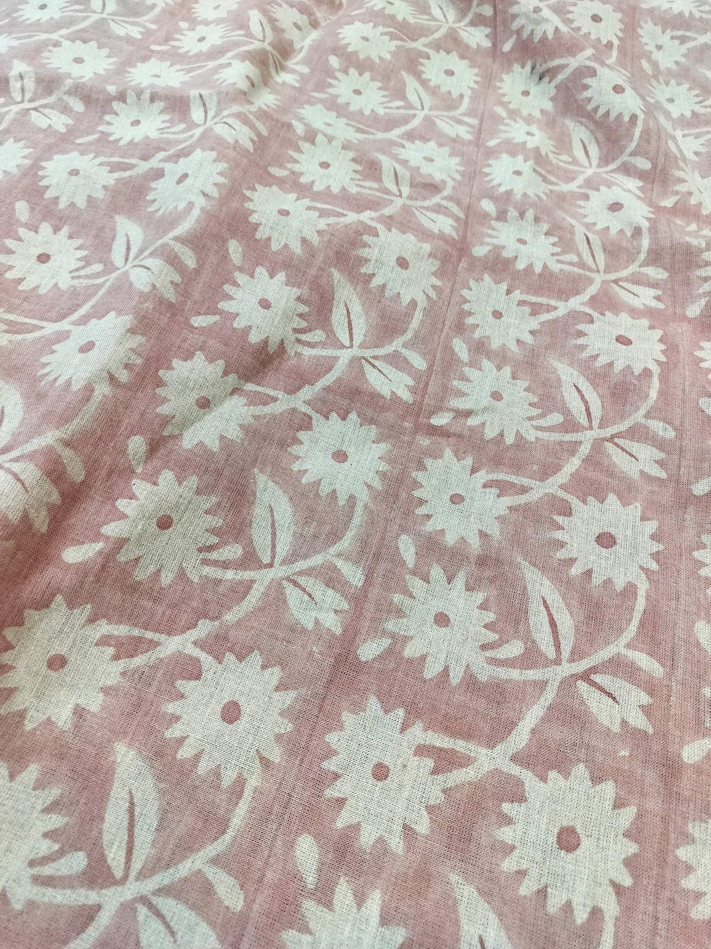 Thick 58"  Handloom Linen Fabric Linen Fabric Flower , Upholstery Fabric, Pillow Cover ,Thick Linen Fabric, Pillow Cover , Drapery Fabric