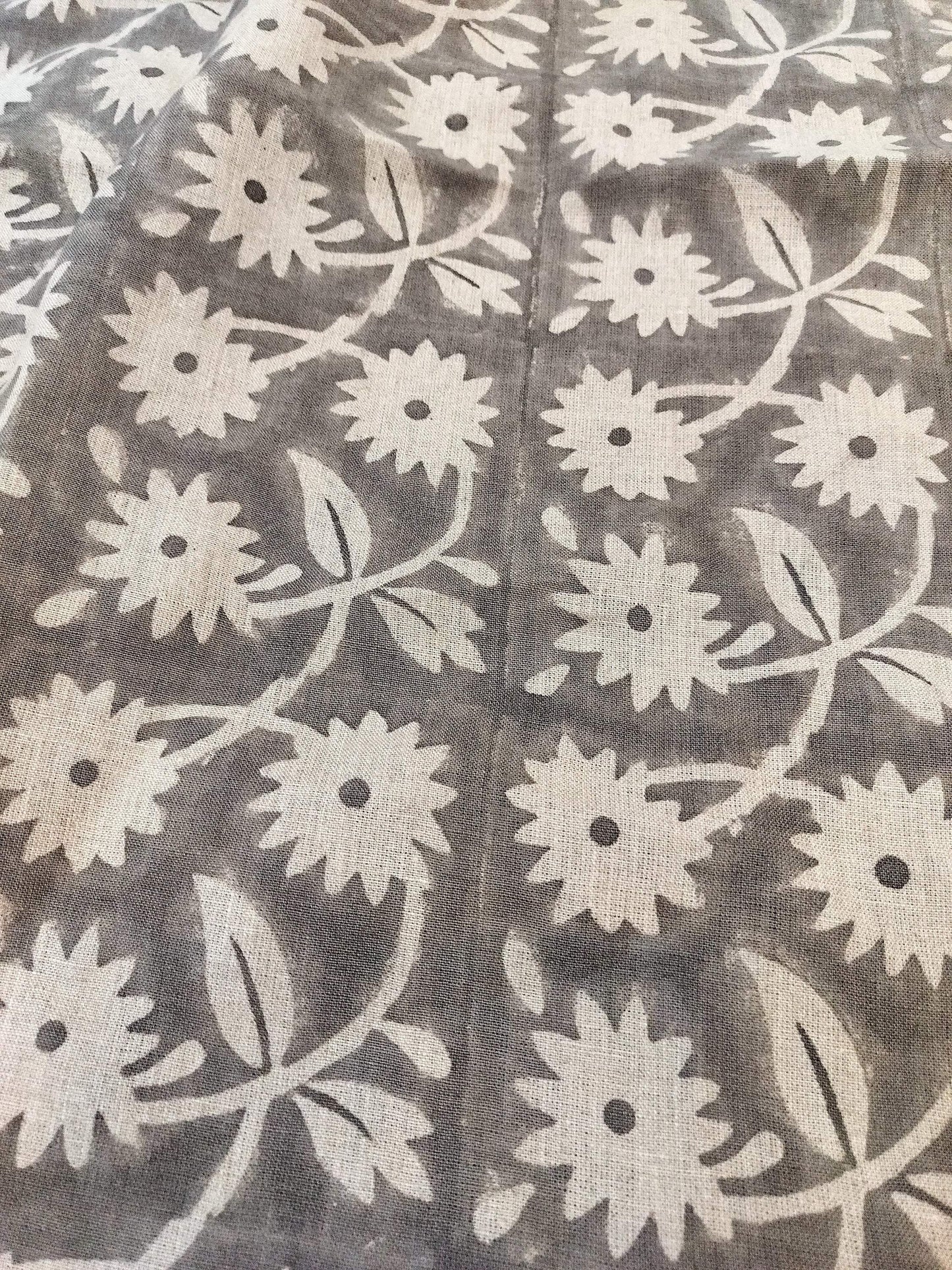 Thick 58"  Handloom Linen Fabric Linen Fabric Flower , Upholstery Fabric, Pillow Cover ,Thick Linen Fabric, Pillow Cover , Drapery Fabric