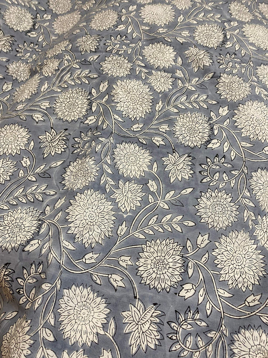 Cotton fabric, Fabric by yard, Hand printed fabric, Block Print Fabric, Indian Fabric