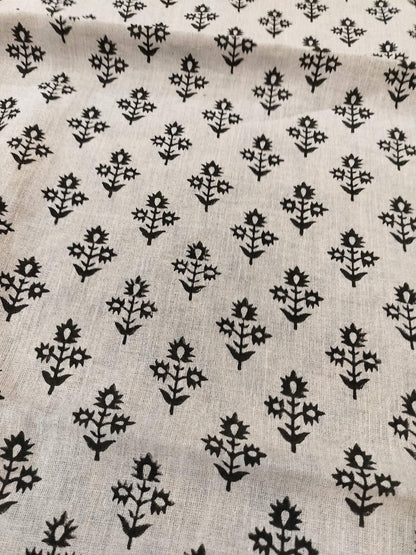 Thick 58"  Handloom Linen Fabric Linen Fabric Flower , Upholstery Fabric, Pillow Cover ,Thick Linen Fabric, Pillow Cover , Drapery Fabric