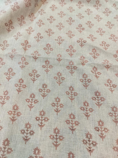 Thick 58"  Handloom Linen Fabric Linen Fabric Flower , Upholstery Fabric, Pillow Cover ,Thick Linen Fabric, Pillow Cover , Drapery Fabric