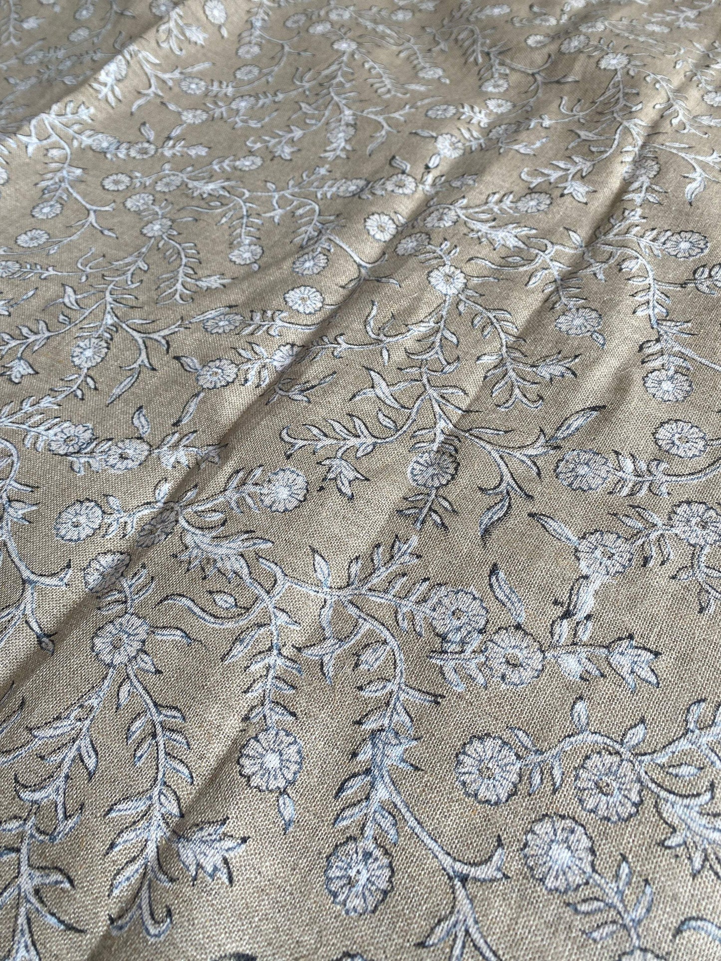 58" inches Hand Block Printed Linen Fabric , Home Decor Best Linen Fabric for decor, pillows ,upholstery, curtain