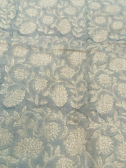 58" inches Hand Block Printed Linen Fabric , Home Decor Best Linen Fabric for decor, pillows ,upholstery, curtain