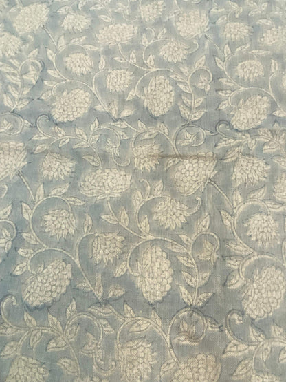 58" inches Hand Block Printed Linen Fabric , Home Decor Best Linen Fabric for decor, pillows ,upholstery, curtain