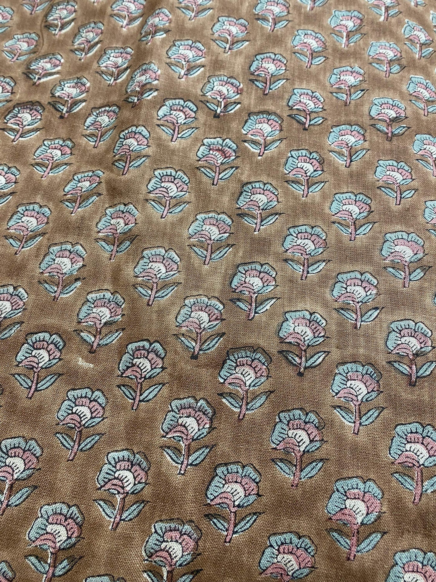 Linen fabric, Fabric by yard, Hand printed fabric, Block Print Fabric, Indian Fabric