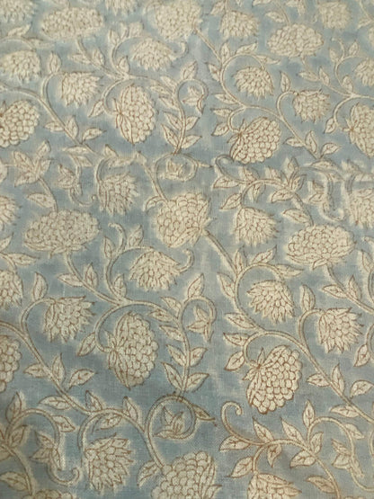 Linen fabric, Fabric by yard, Hand printed fabric, Block Print Fabric, Indian Fabric