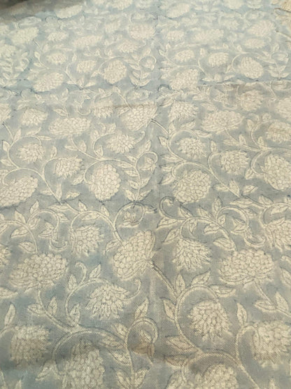 58" inches Hand Block Printed Linen Fabric , Home Decor Best Linen Fabric for decor, pillows ,upholstery, curtain