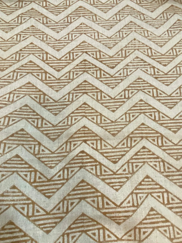 Julie Linen Block Print Fabric by the Yard