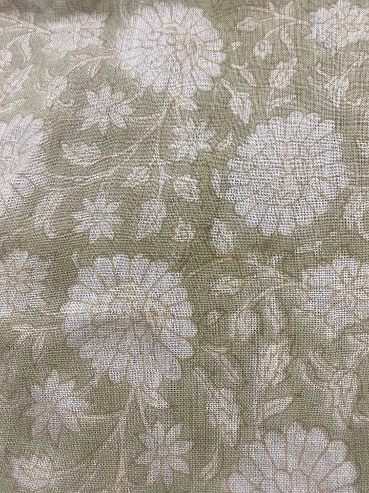 Linen fabric, Fabric by yard, Hand printed fabric, Block Print Fabric, Indian Fabric