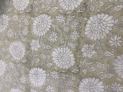 58" inches Hand Block Printed Linen Fabric , Home Decor Best Linen Fabric for decor, pillows ,upholstery, curtain