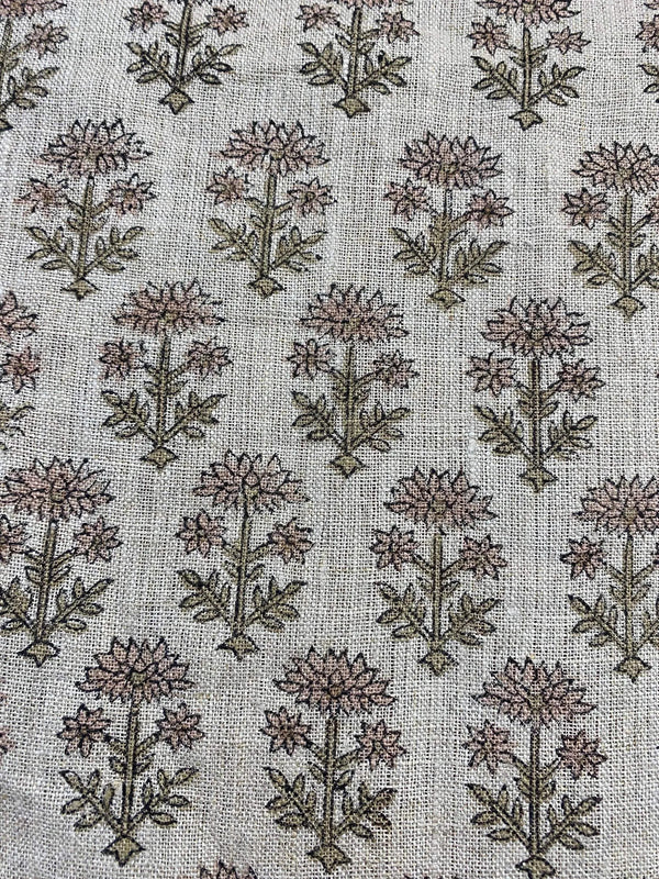 Zelda Hand Block Printed Linen