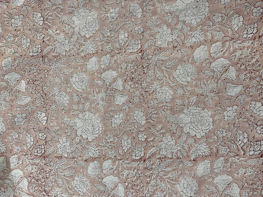 Linen fabric, Fabric by yard, Hand printed fabric, Block Print Fabric, Indian Fabric