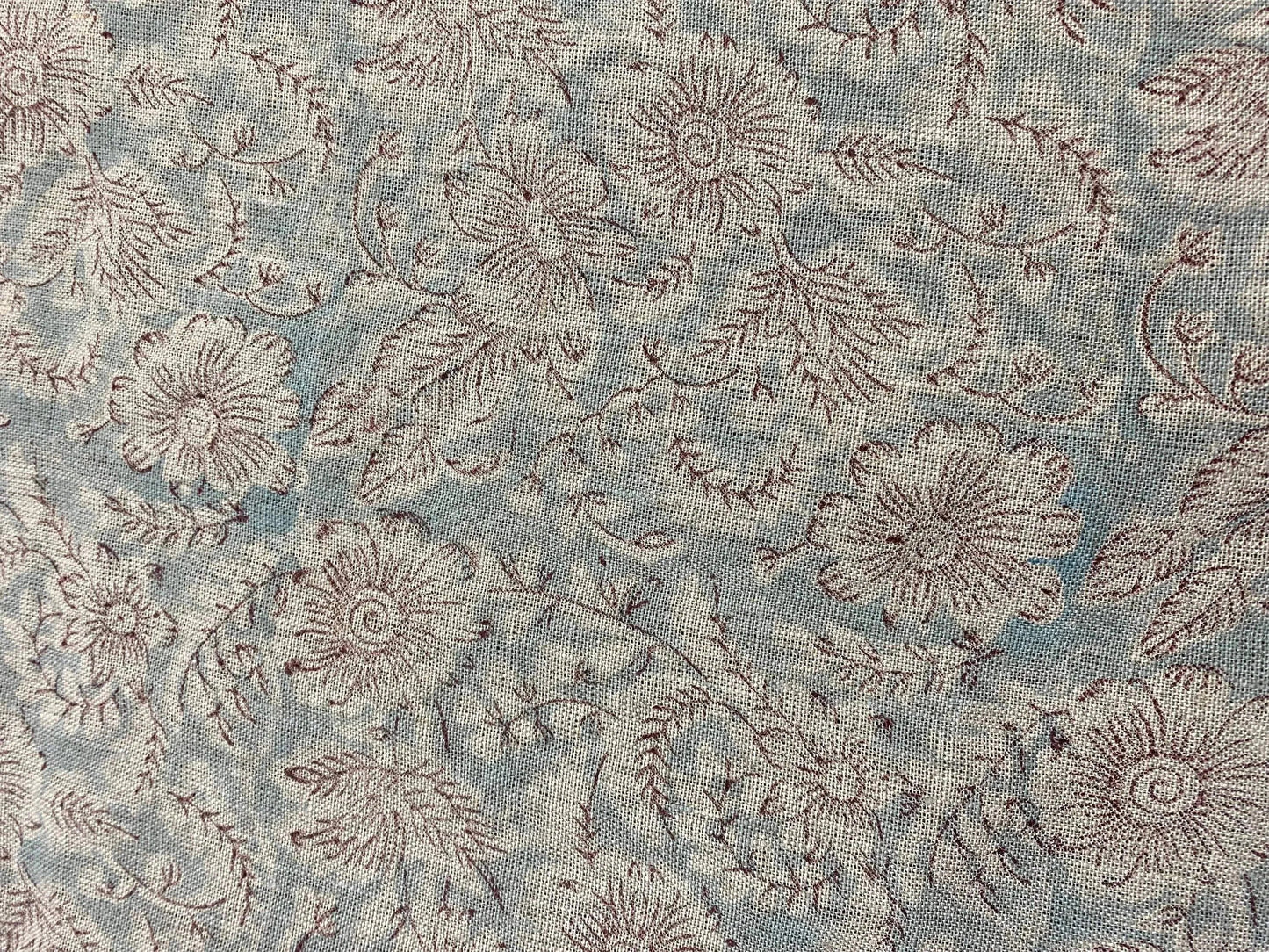 58" inches Hand Block Printed Linen Fabric , Home Decor Best Linen Fabric for decor, pillows ,upholstery, curtain - Maple Village Lane