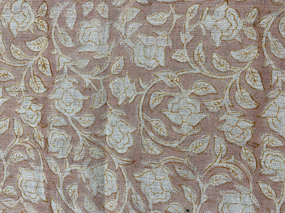 Linen fabric, Fabric by yard, Hand printed fabric, Block Print Fabric, Indian Fabric