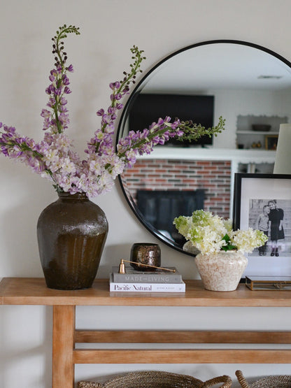 Cream Heirloom Vase - Short - Beautiful vintage inspired floral design