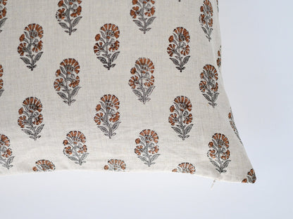 Edwin Block Print Pillow Cover