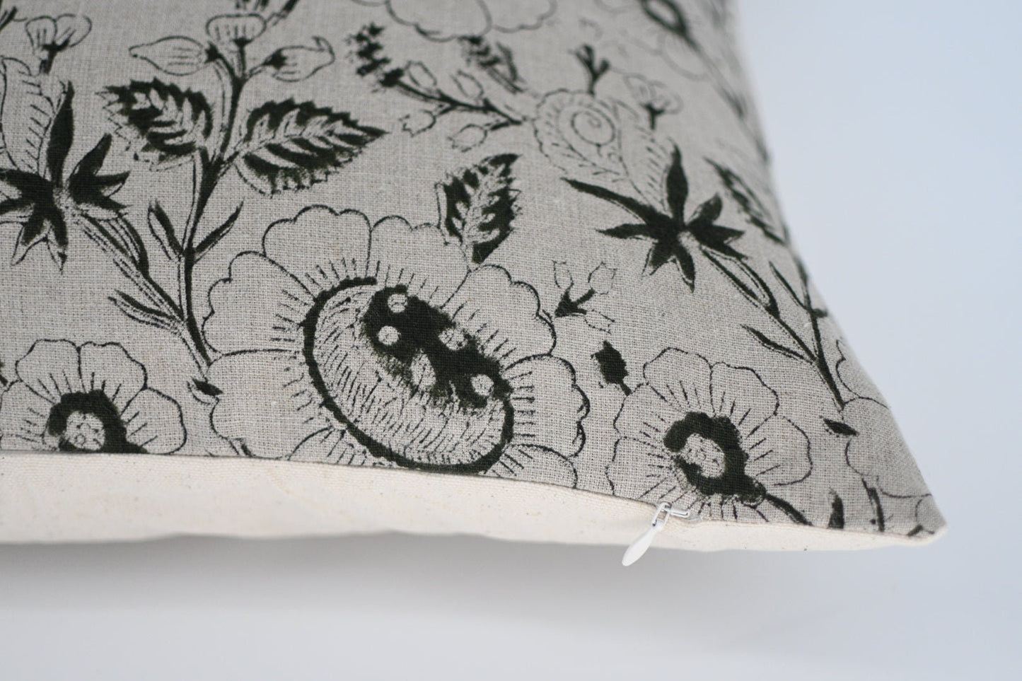 Charlotte Block Print Pillow Cover