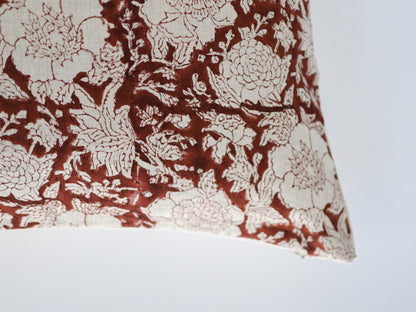 Florence Block Print Pillow Cover