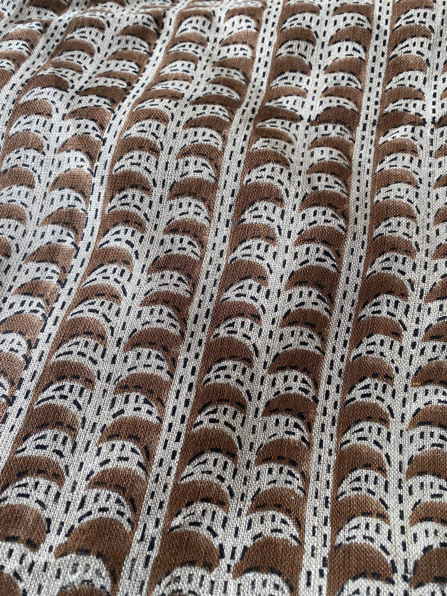 58" inches Indian Hand Block Print Fabric, Indian Linen Fabric, Block Print Fabric, Designer Floral Printing Fabric, Upholstery fabric,