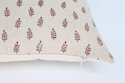 Audrey Block Print Pillow Cover