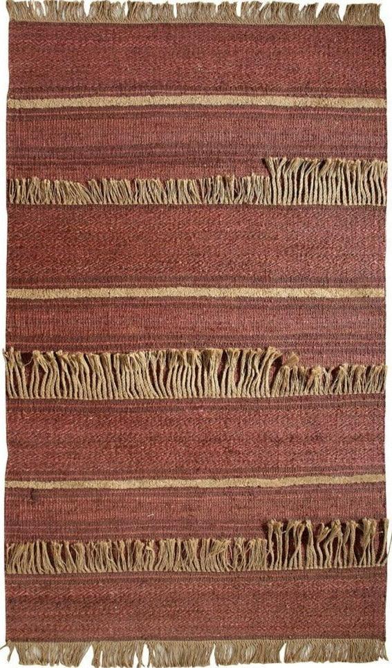 Carmine Natural Fiber Jute Wool Rug - Maple Village Lane